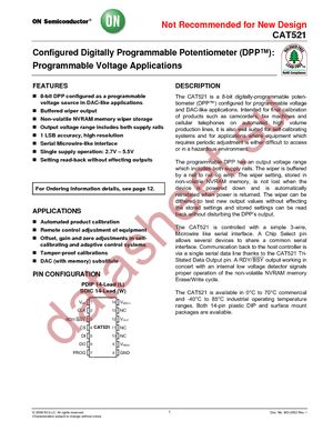 CAT521WI-T3 datasheet  